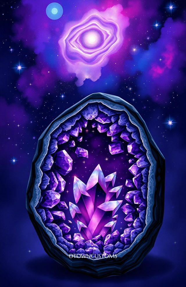 Cosmic Mystic Crystal Geode