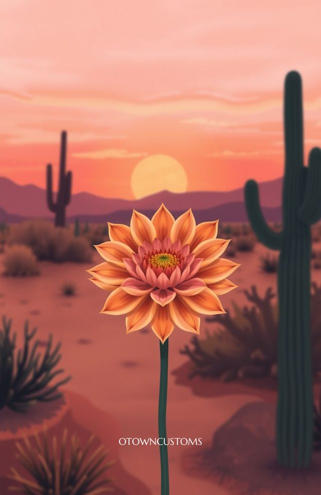 Desert Bloom Mandala Landscape