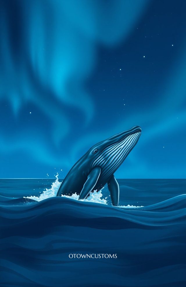 Celestial Whale Aurora Borealis
