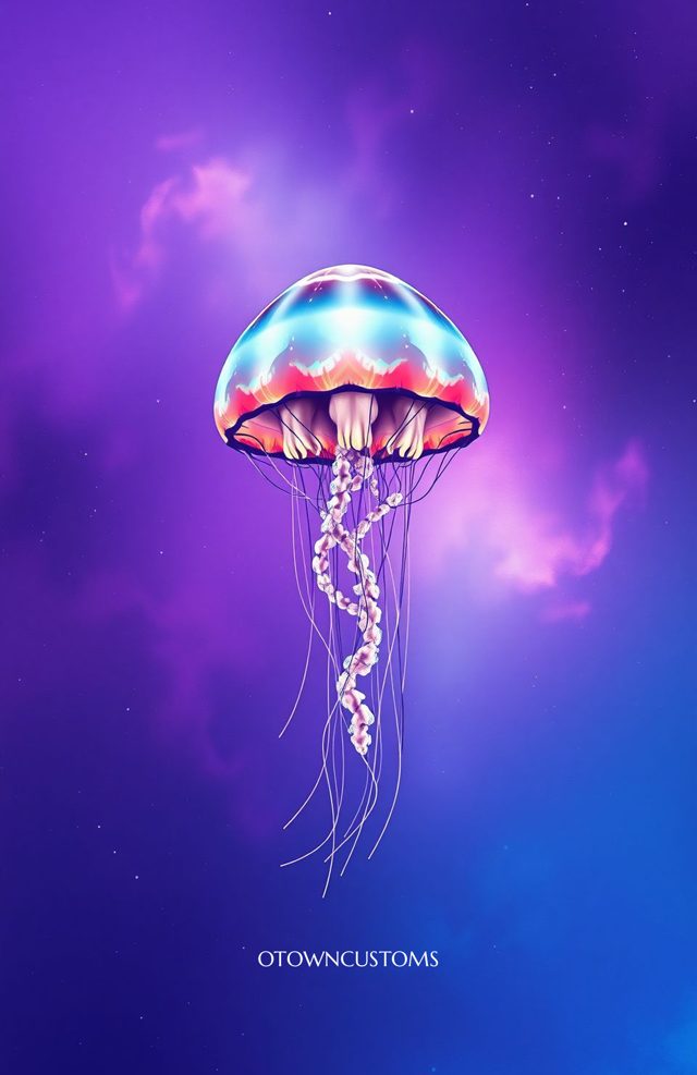 Psychedelic Cosmic Jellyfish Nebula Dream