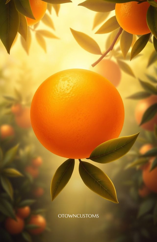 Vintage Citrus Grove Realistic