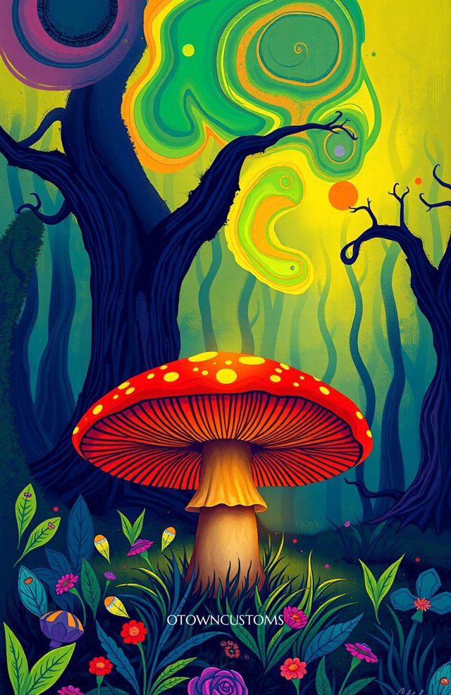 Psychedelic Forest Mushroom Dream