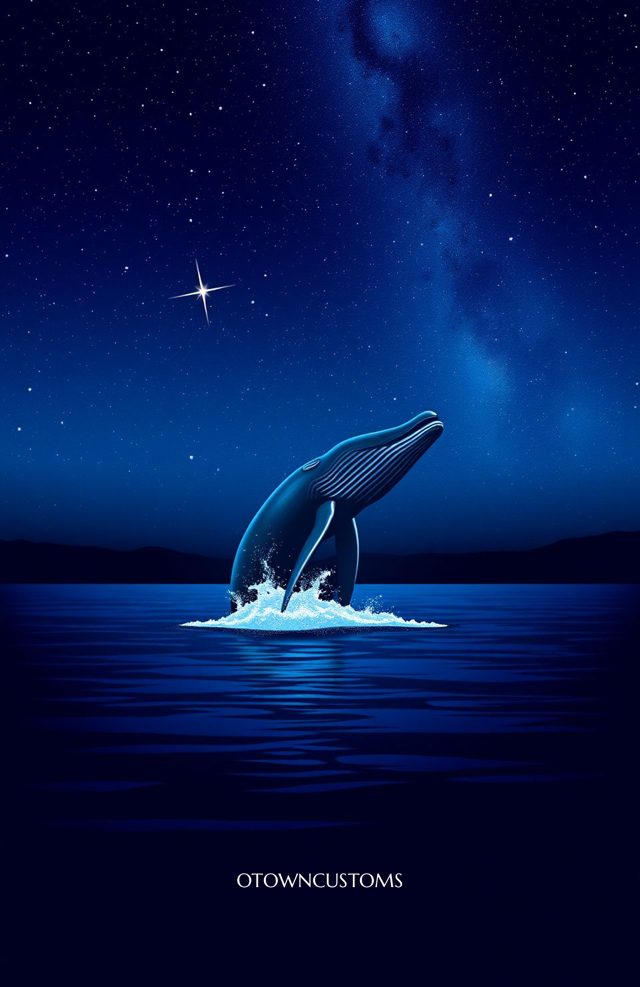 Celestial Whale Digital Art