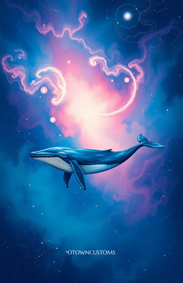 Cosmic Whale Nebula Swim