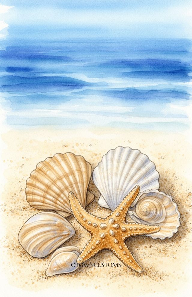Whispers From Ocean Watercolor