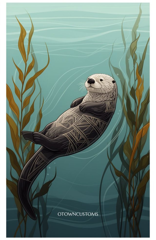 Artistic Underwater Kelp Garden