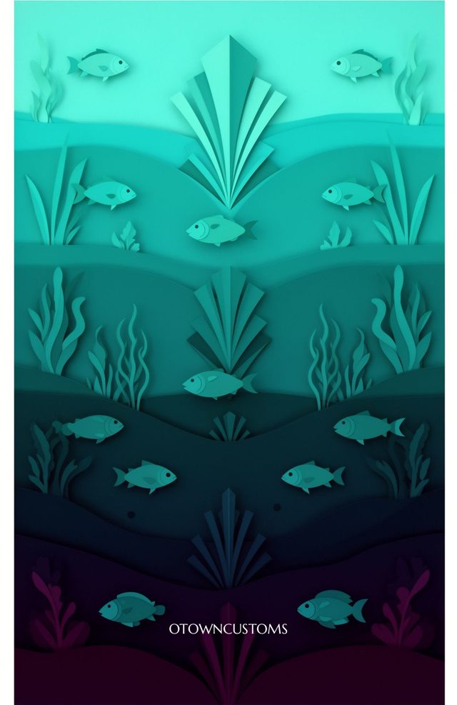 Paper Cut Ocean Art