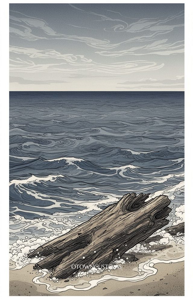 Stylized Coastal Seaside Memory