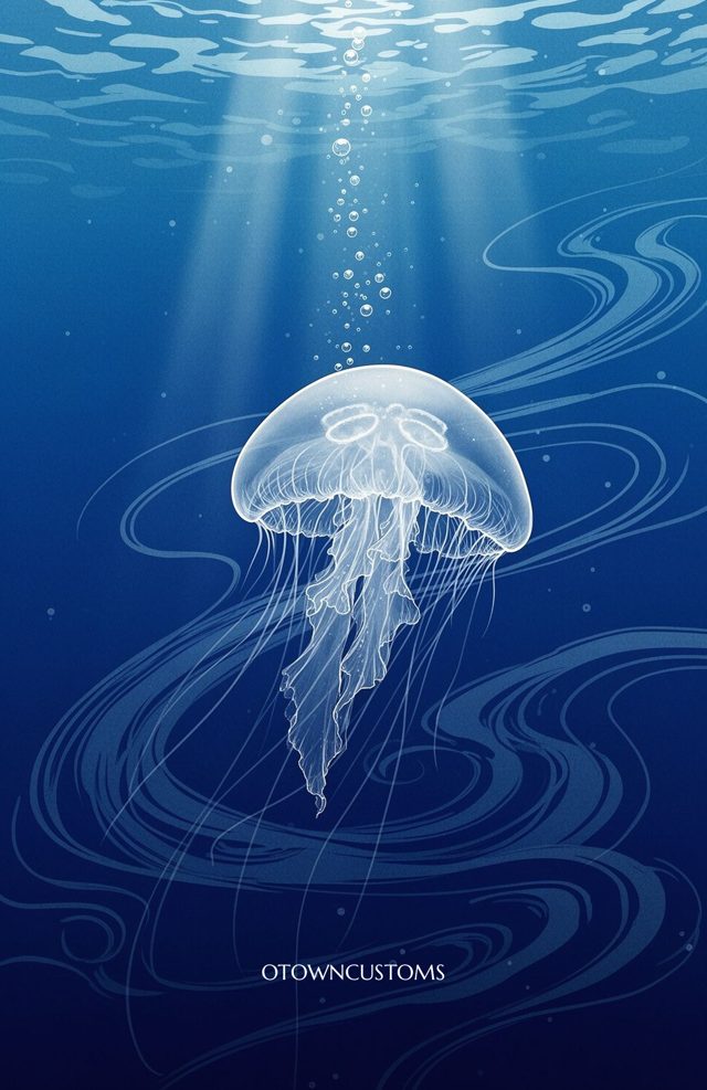Ethereal Underwater Jellyfish