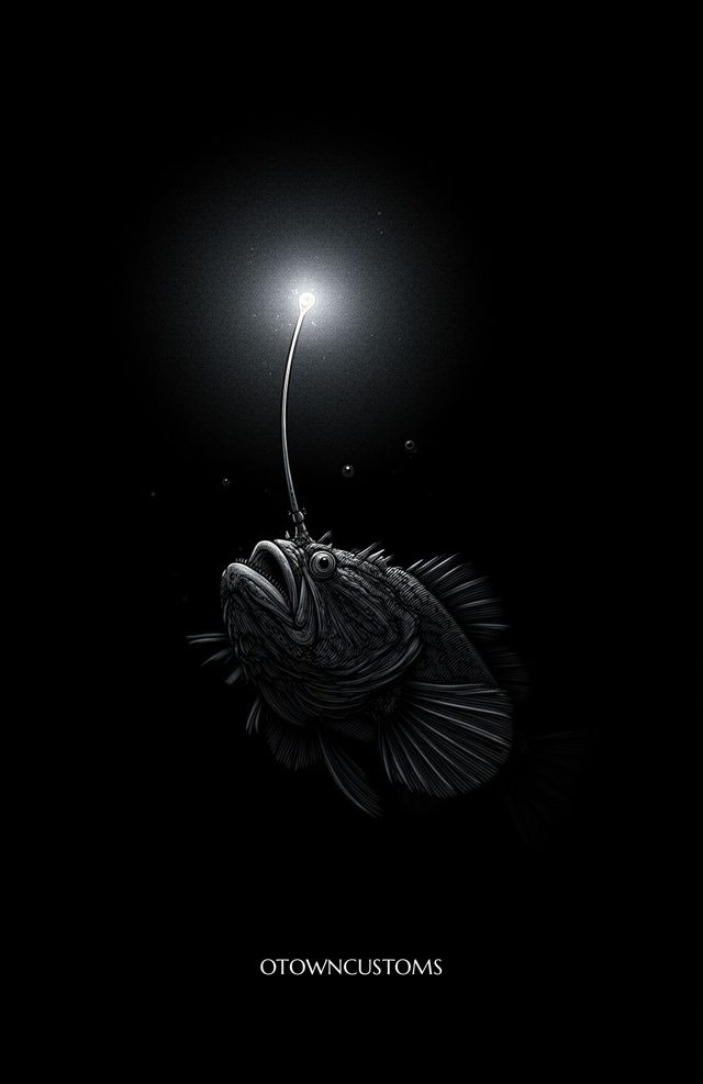 Dark Realism Anglerfish Deep Light