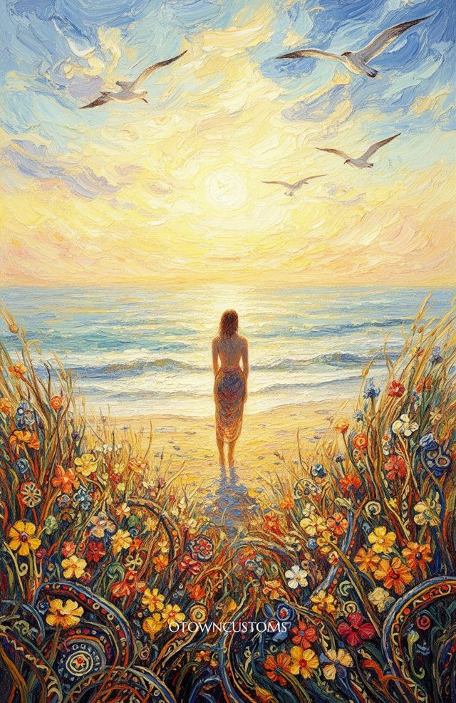 Impressionistic Oil Painting Bohemian Summer