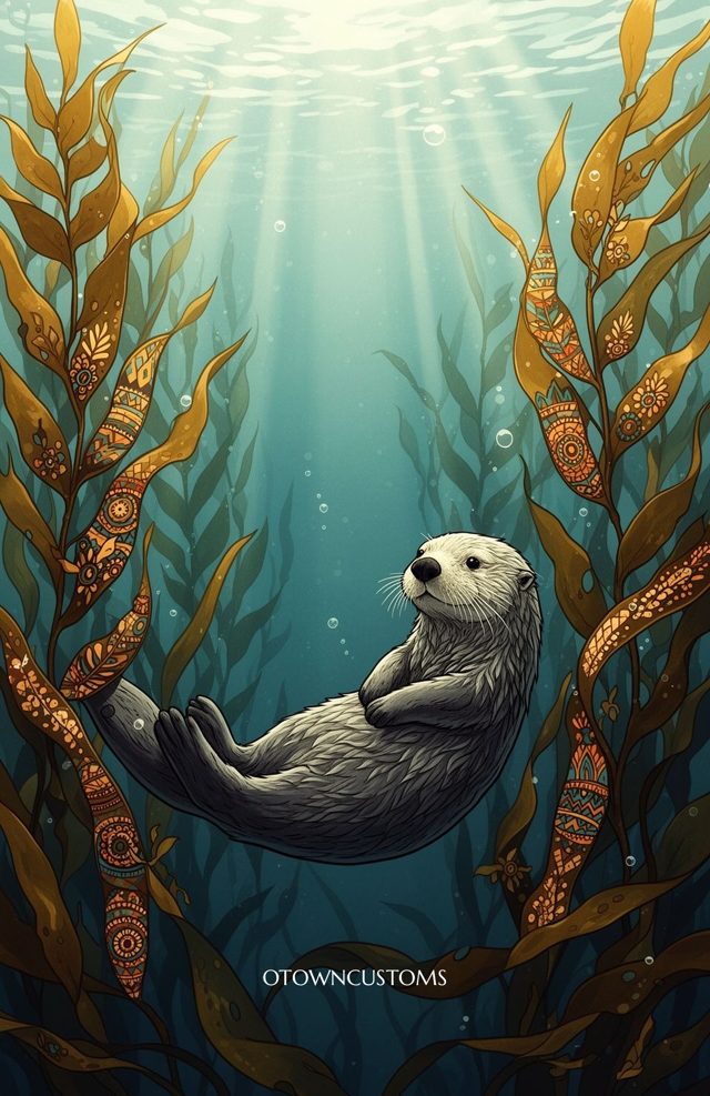 Illustrated Underwater Kelp Forest