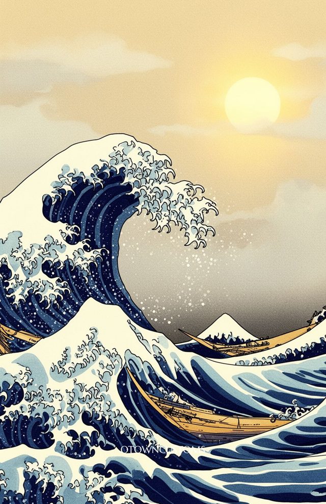 Japanese Woodblock Wave
