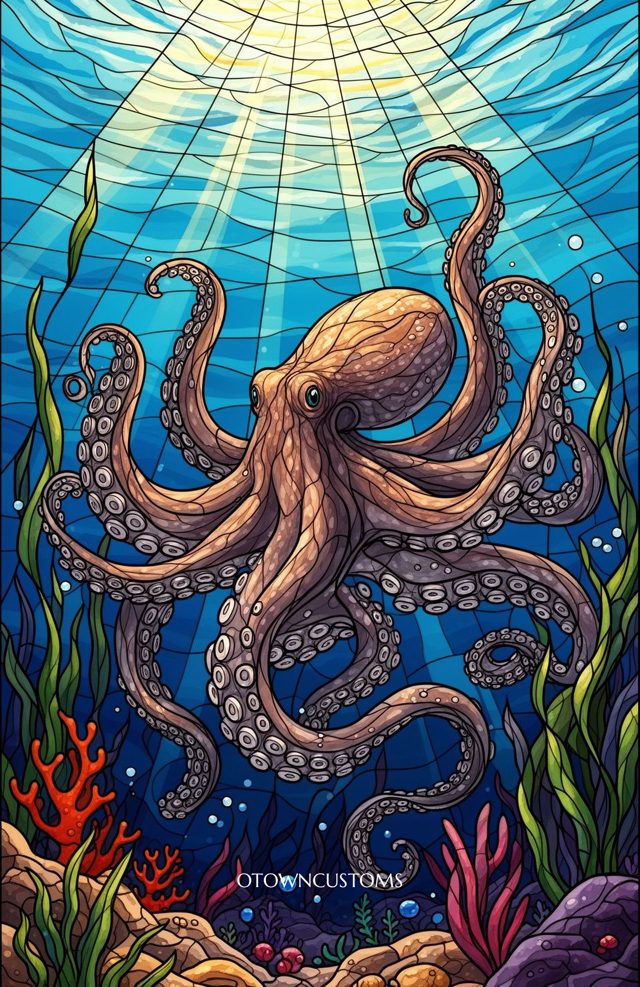 Stained Glass Tentacled Enigma