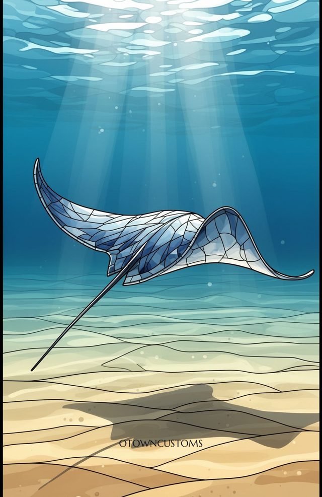 Stained Glass Serene Sandy