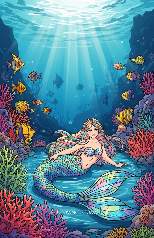 Stylized Mermaid Grotto