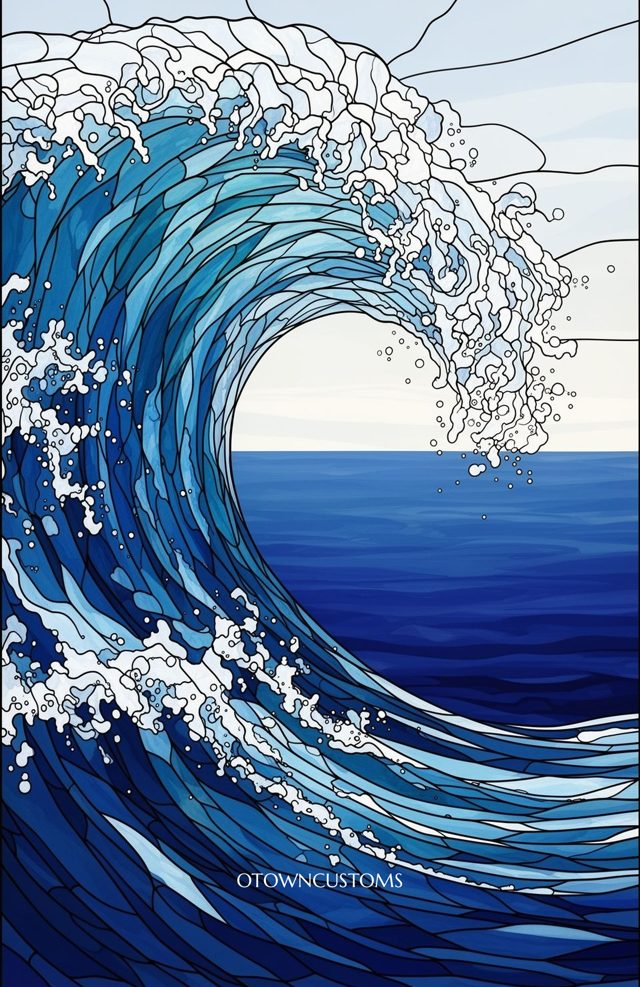 Stained Glass Wave
