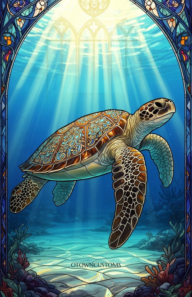 Stained Glass Aquatic Gem Wanderer