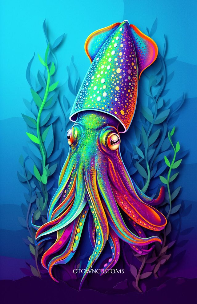 Vibrant Psychedelic Marine Ocean Coastal