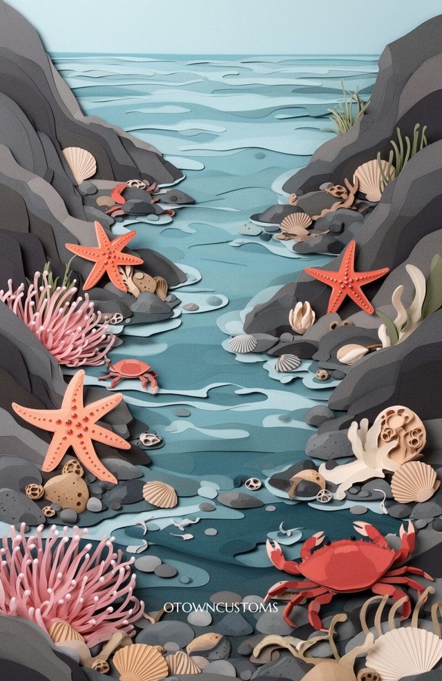 Paper Craft Tidepool Treasures