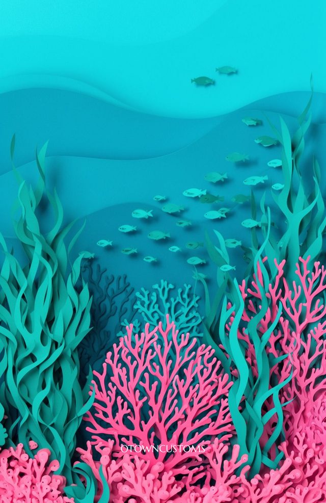 Paper Cutout Reef Garden