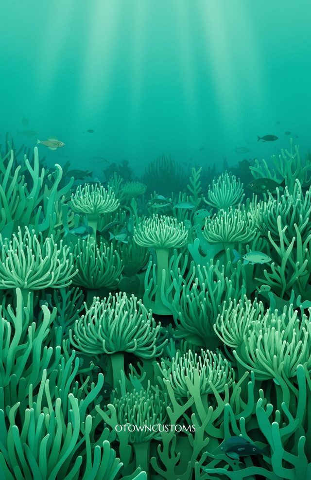 Underwater Flora Emerald Garden