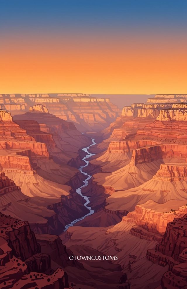 Stylized Landscape Grand Canyon