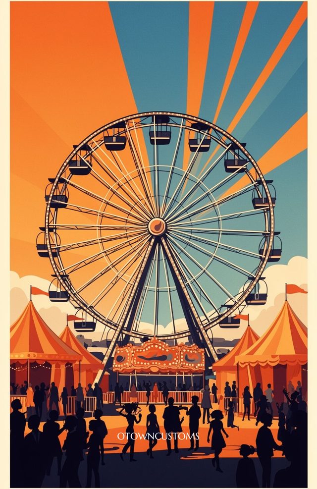 Retro Carnival Iowa State Fair