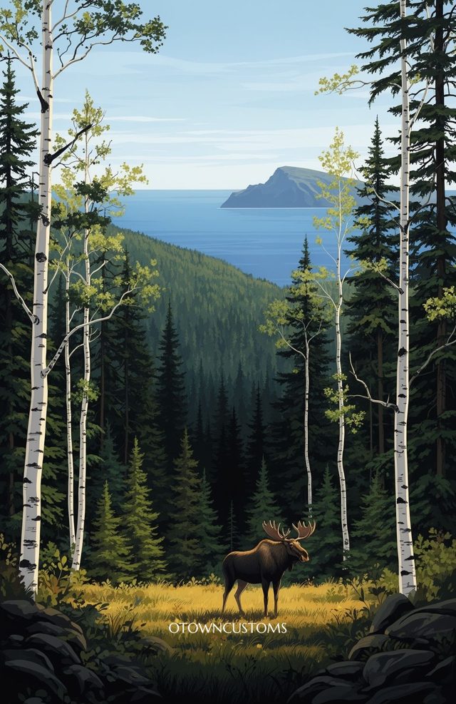 Painterly Forest Isle Royale Sanctuary