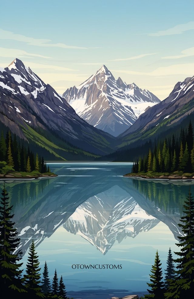 Vibrant Lake McDonald Serenity