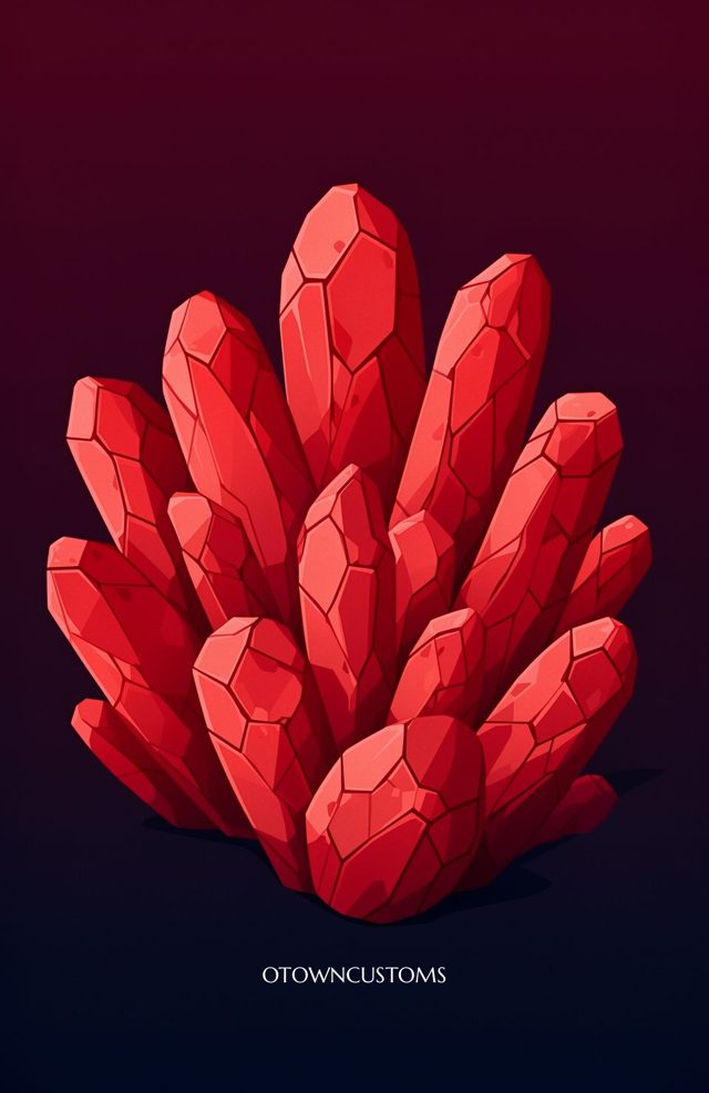 Gemstone Illustration Oklahoma Rose Rock