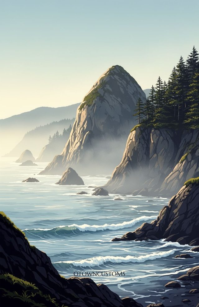 Painterly Coastal Serenity
