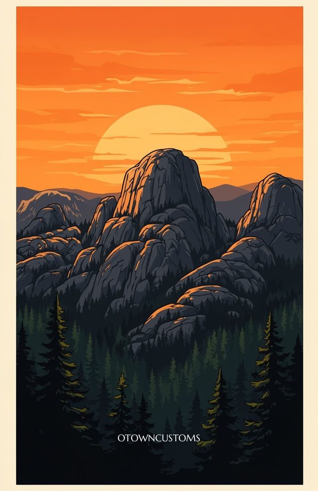 Mountain Sunset Black Hills