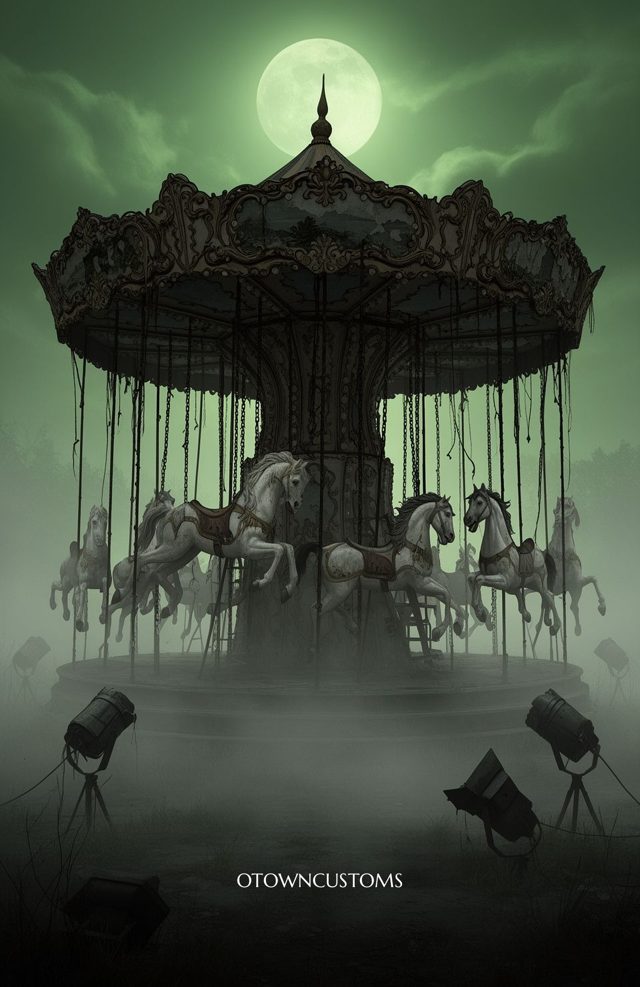 Ghosts Carousel Creepy Horror
