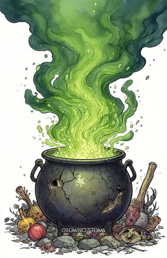 Witch's Brew Watercolor Celestial Witchy
