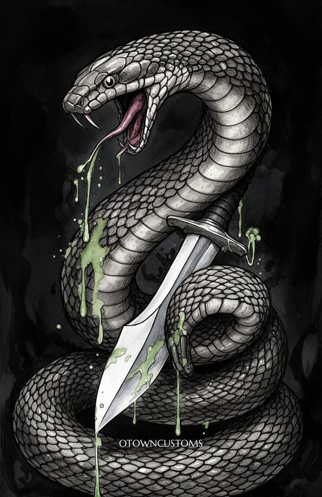 Serpentine Secret Ink Wash Halloween Horror