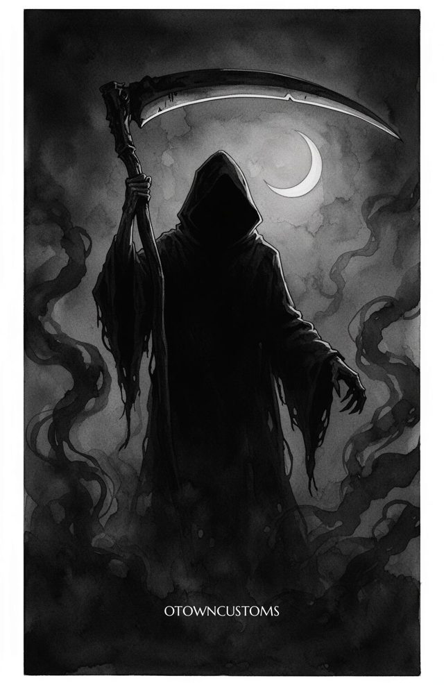 Dark Fantasy Silhouette Souls Harvest