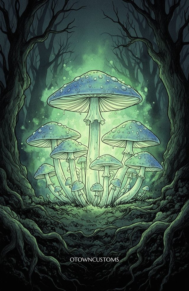 Nocturne Toadstools Dark Fantasy Art
