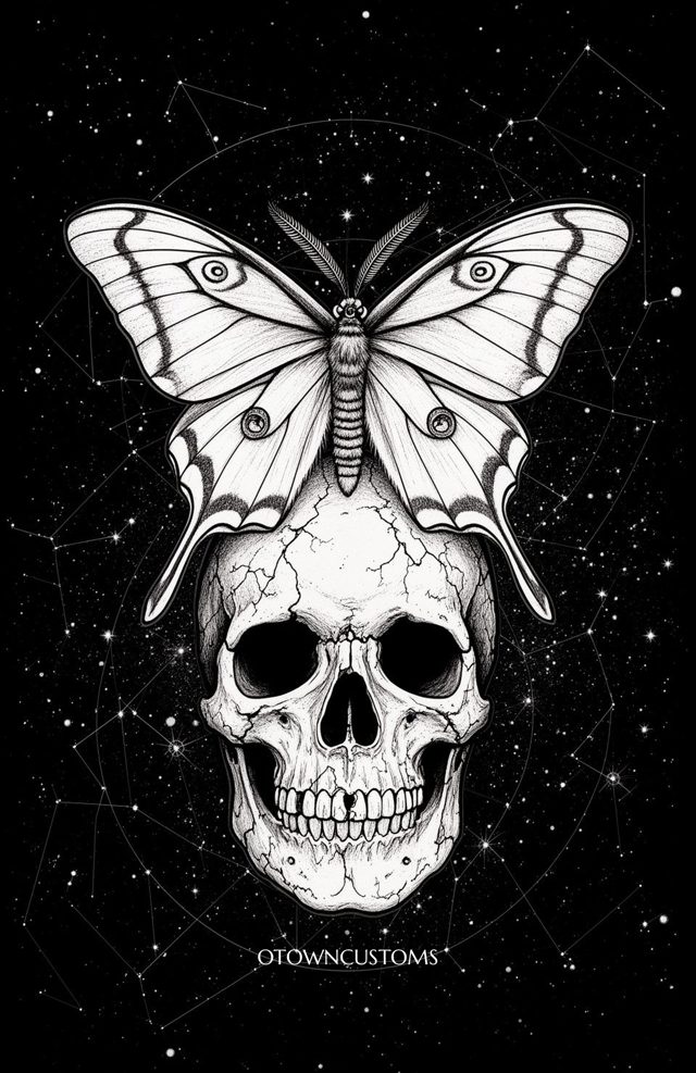 Skull Butterfly Ephemeral Moth