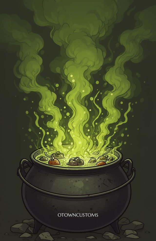 Spooky Poisoned Brew Cartoon