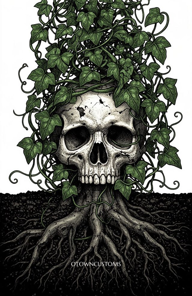 Skull Vines Nature Grave