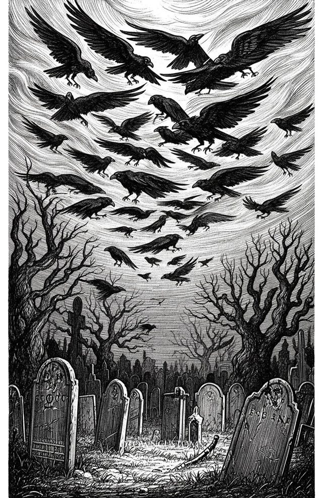Woodcut Gothic Horror