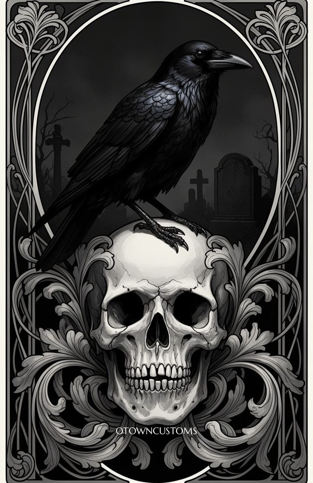 Art Nouveau Skull