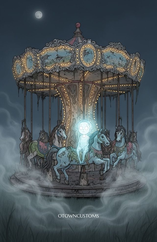 Eerie Ghostly Carousel