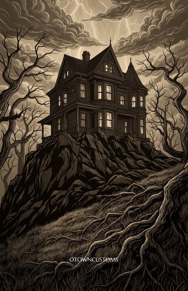 Haunted House Illustration