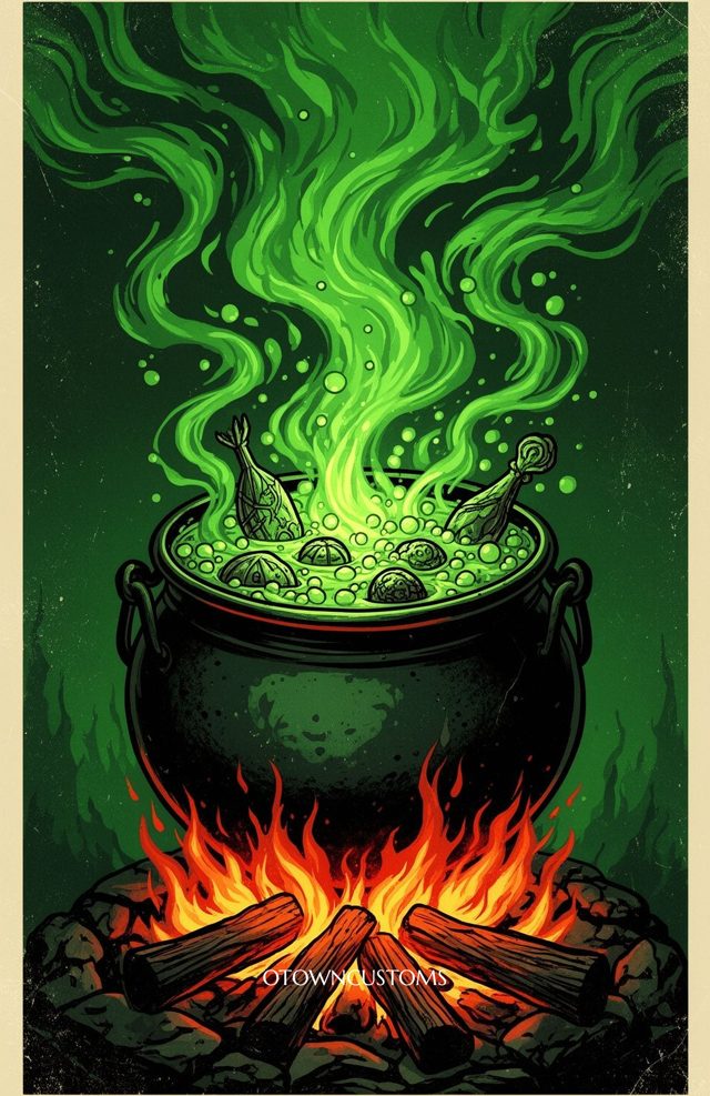 Witches Brew Illustration Arcane Shadows