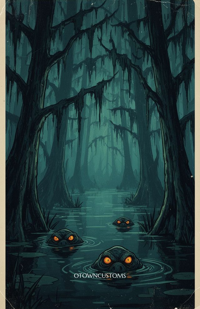 Dark Swamp Creatures Eyes