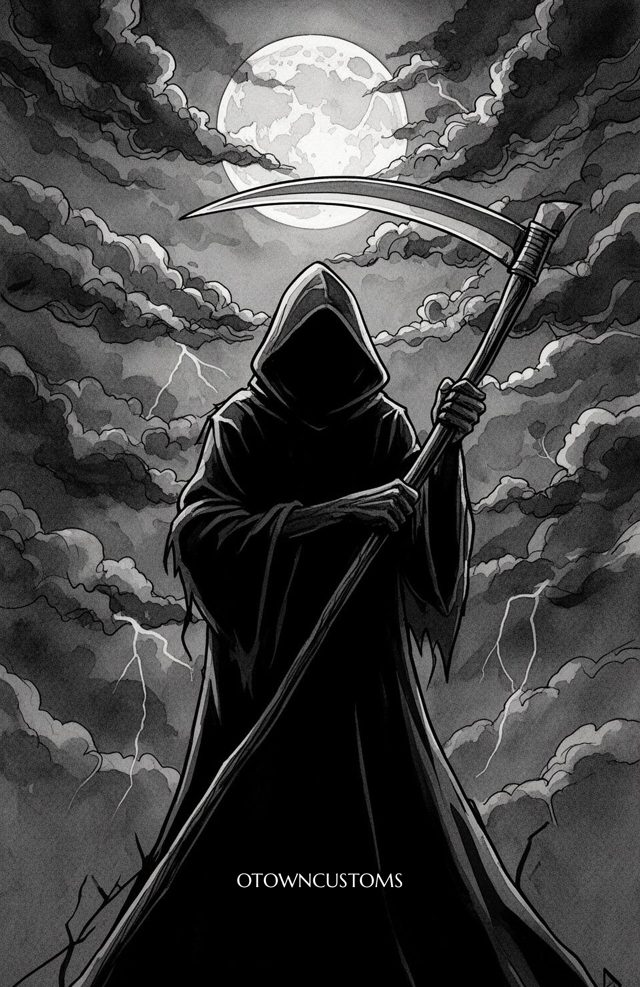 Grim Reaper Illustration Gothic