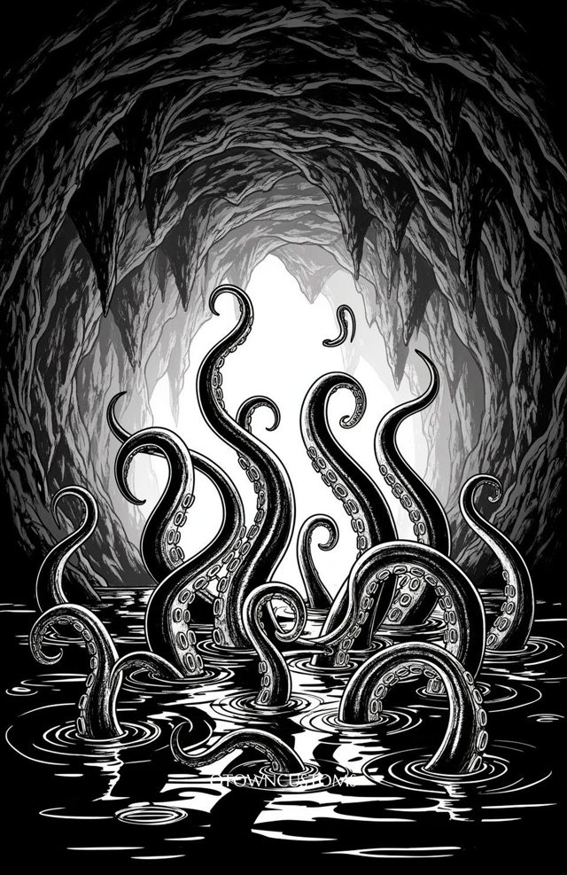Monochromatic Tentacles Abyssal Embrace