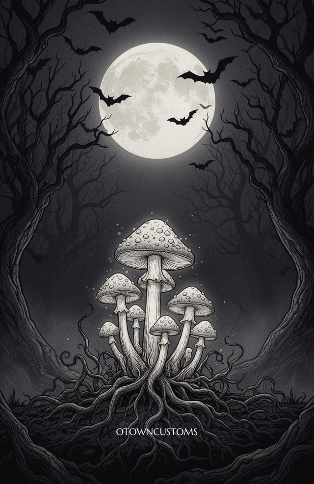 Gothic Dark Fantasy Nocturnal Fungi